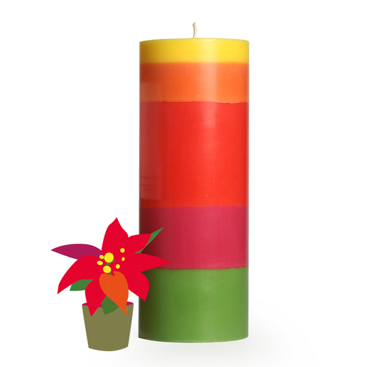 WEIHNACHTSSTERN - dicke Stumpen-Kerze - 73 Std. Brenndauer | not the girl who misses much