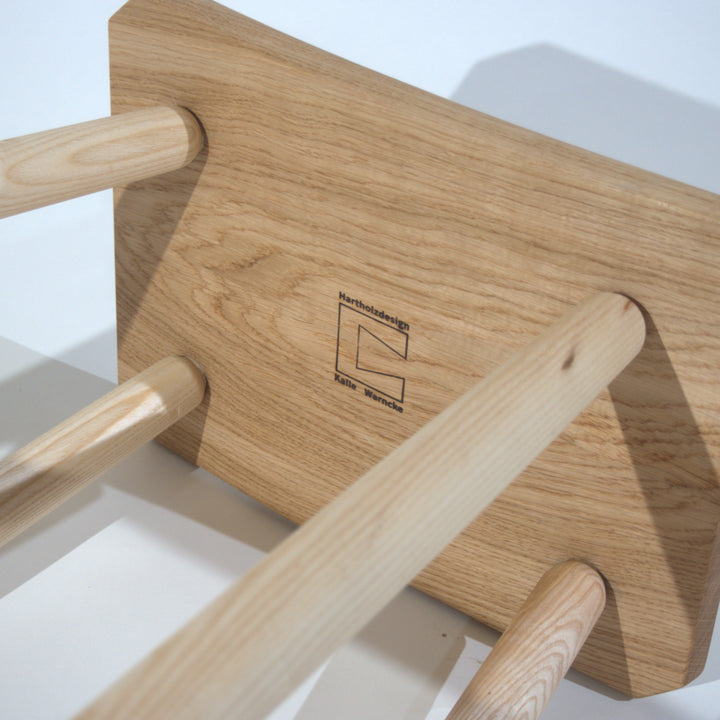 LAKE - wooden stool - in classic Windsor style - high | Hardwood design