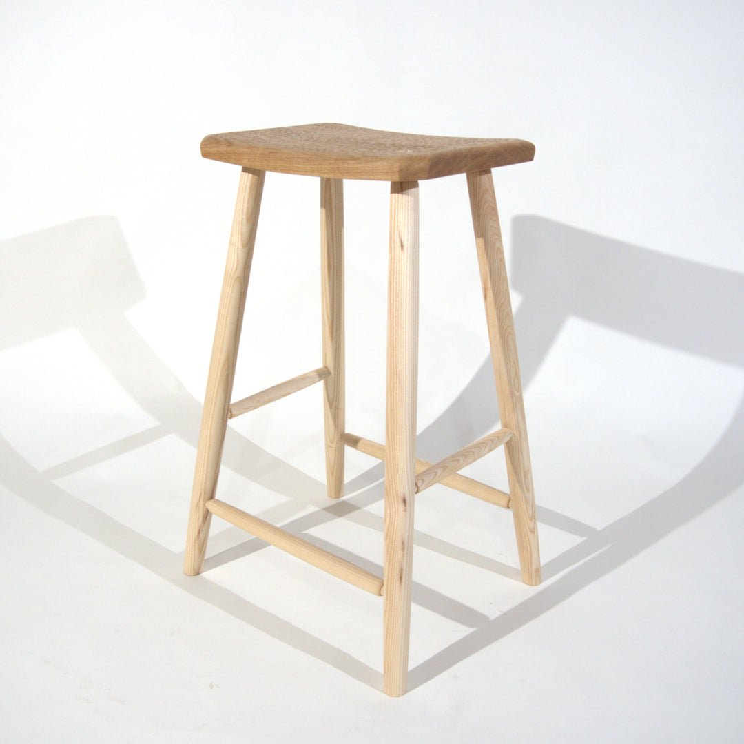 LAKE - wooden stool - in classic Windsor style - high | Hardwood design