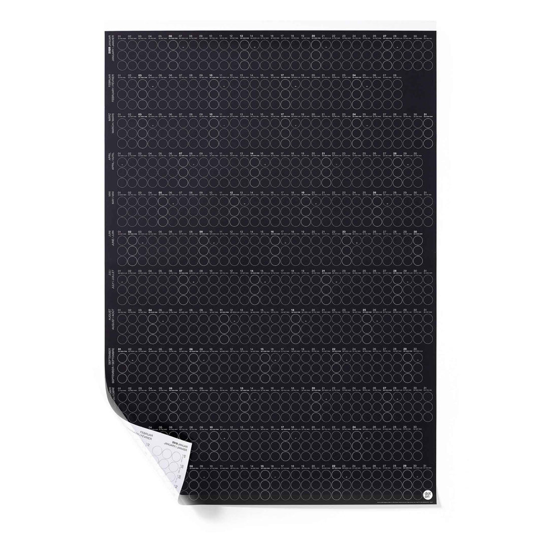 Annual planner - DOT ON HIGH - rainbow - portrait format | dot on