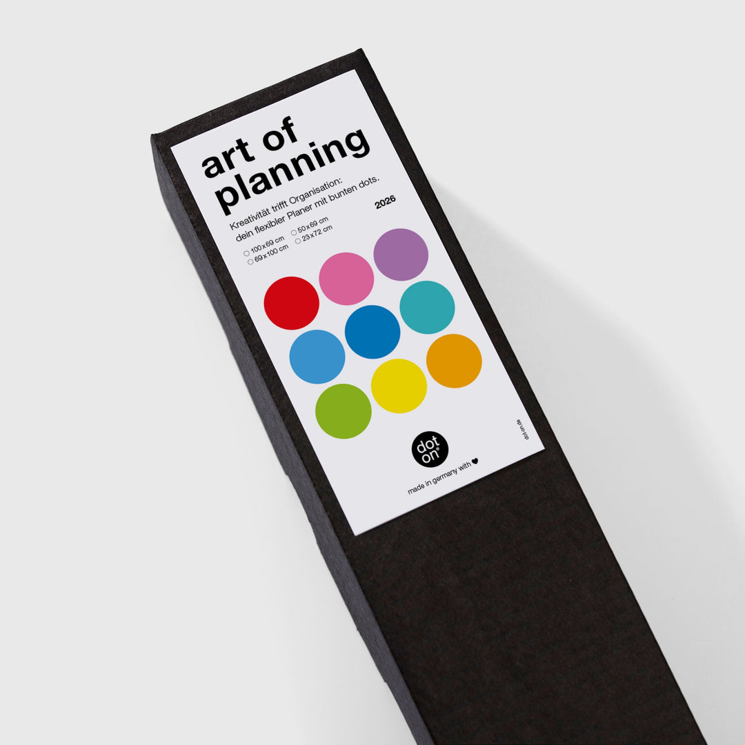 Annual planner - DOT ON HIGH - rainbow - portrait format | dot on