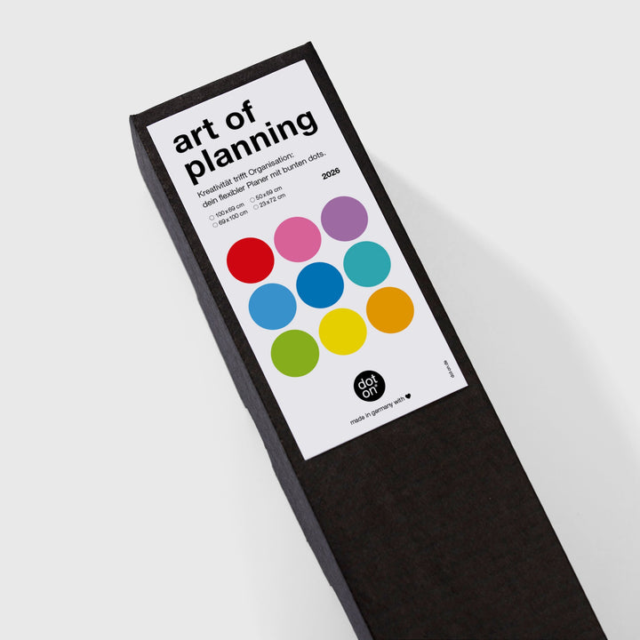 Annual planner - DOT ON HIGH - rainbow - portrait format | dot on