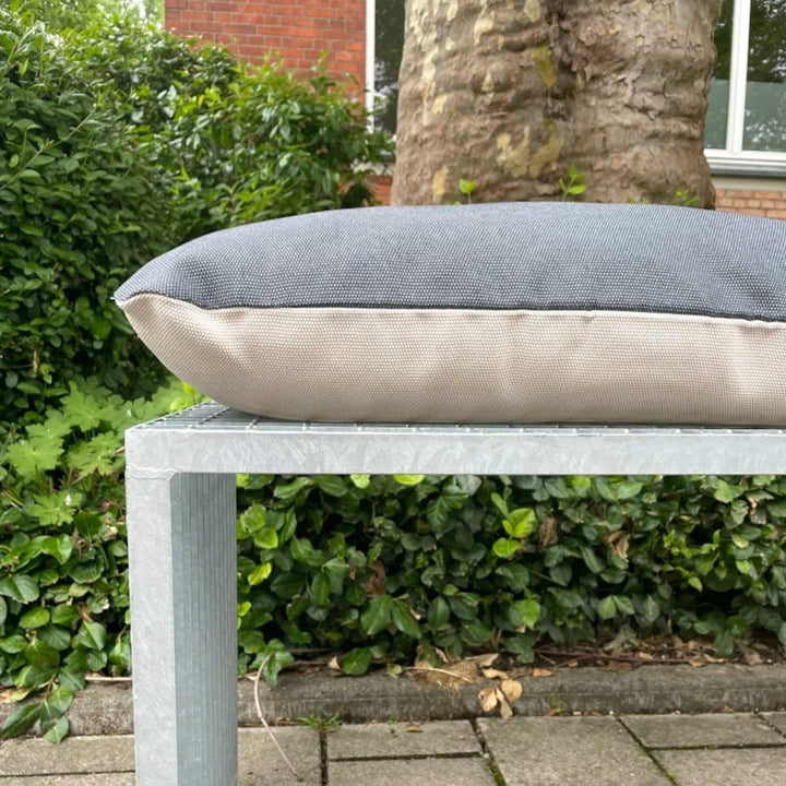 STAHL & SAND - Outdoor Kissen - zweifarbig | hum