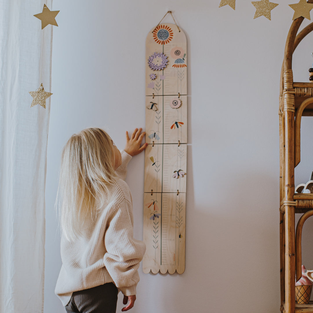 BUTTERFLIES - Children's wooden growth measure | milin