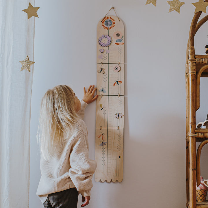 BUTTERFLIES - Children's wooden growth measure | milin