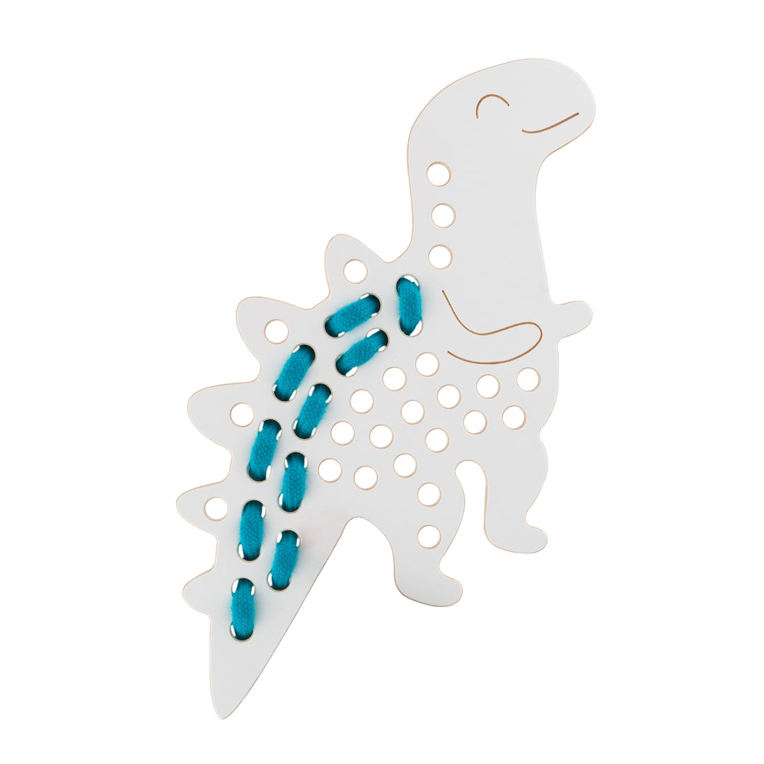 ALEX THE DINOSAUR - wooden lacing toy - Montessori - dino | milin