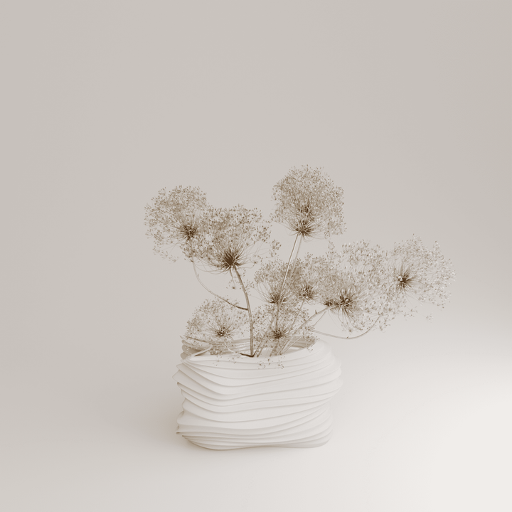 Voo P - Porzellan BLUMENVASE - H=24 cm | Holaria