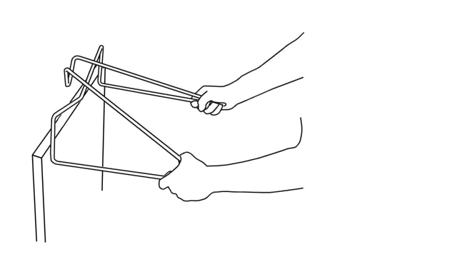 Table leg system 'Tick large'