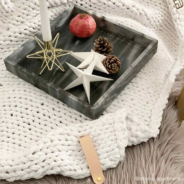Marble tray 'square'